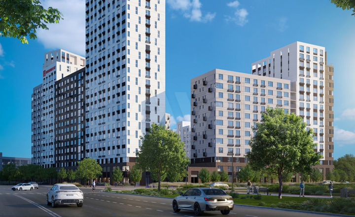 2-к. квартира, 66,9 м², 3/25 эт.