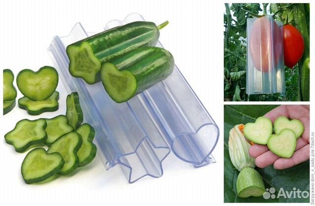 Форма для выращивания овощей - сердце и звезда