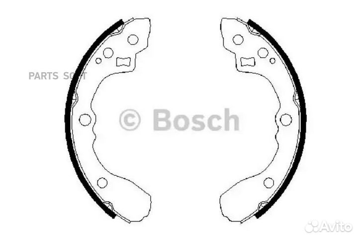 Bosch 0 986 487 687 Комплект тормозных колодок