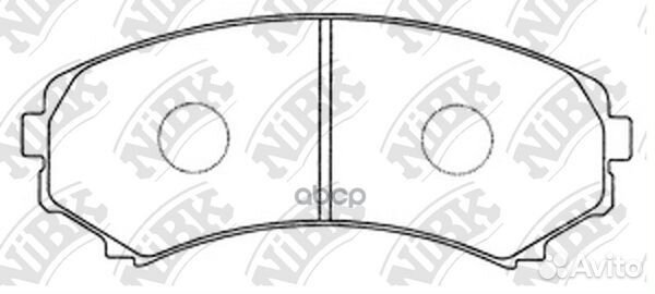 Колодки тормозные дисковые перед PN3414 NiBK