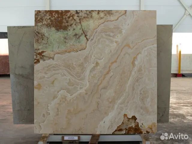 Оникс miele, Слэб 20 мм