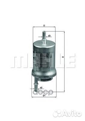 Фильтр топливный KL1766D Mahle/Knecht