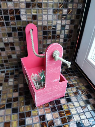 Корзинка/коробка из натурального дерева