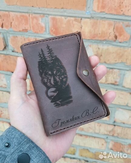 Обложка для охотничьих документов. Ручной шов