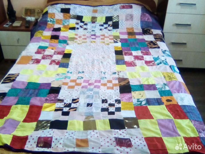 Лоскутные покрывало двухсторонние