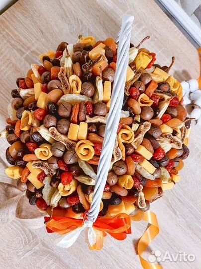 Фруктовая корзина, ящик с фруктами подарок учителю