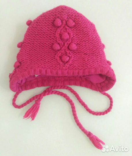 Шапка зима/демисезон на девочку от 0 до 1 года