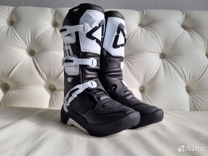 Новые Мотоботы детские Leatt 3.5 Junior Bl/Wh