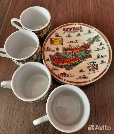 Набор кофейный на 4 персоны (Кипр)