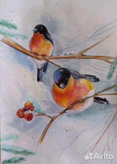 Картина акварелью 