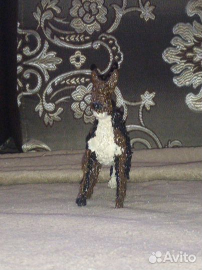 Фигурка волка из 3д ручки 9 см