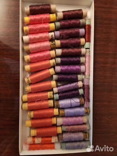 Нитки шелковые швейные СССР. Цена за штуку