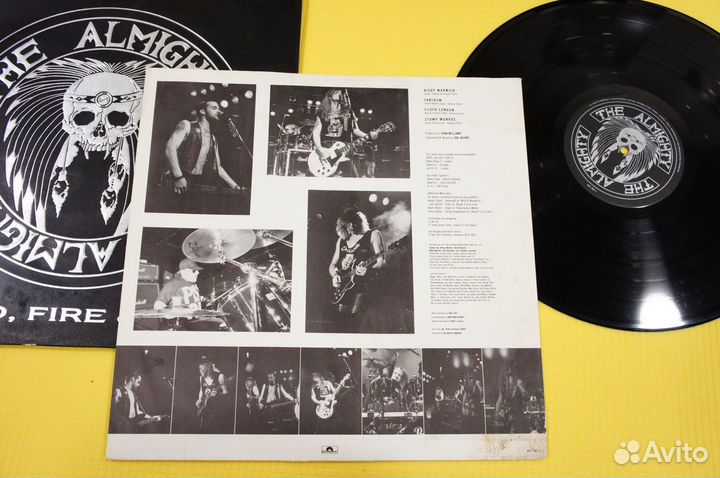 The Almighty - Blood, Fire & Love -UK-89-LP-Англия