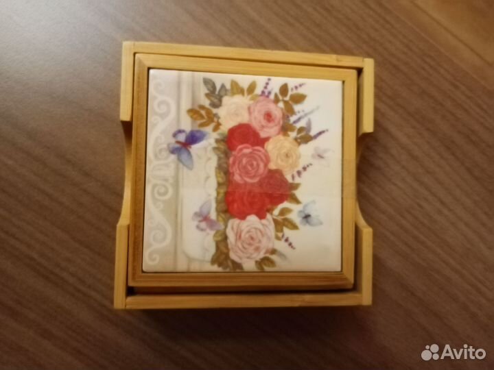 Набор подставок под чашку. Керамика