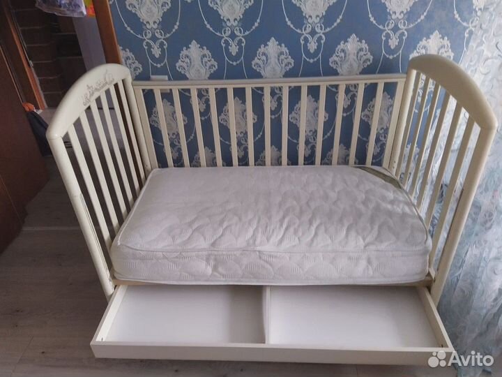 Детская кроватка Pali Zoo (слоновая кость)