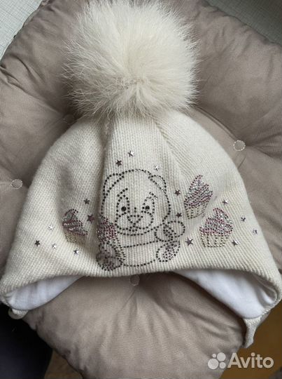 Шапка зимняя для девочки 48 50