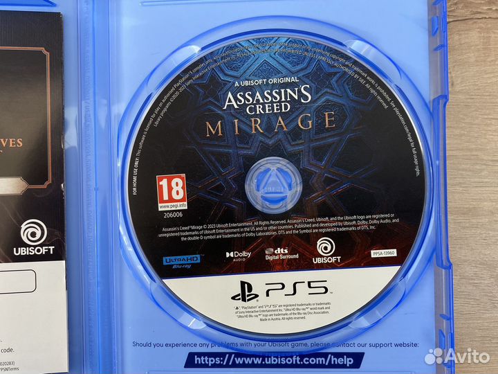 Диск Assassins Creed Mirage на PS5