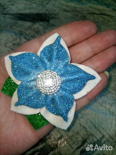 Снежинка,цветок,украшение на ободок или платье