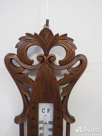 Барометр О. Рихтер. Дерево. Резьба. Царская Россия