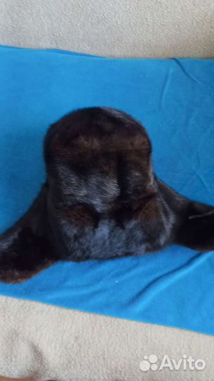 Мужская шапка ушанка норковая