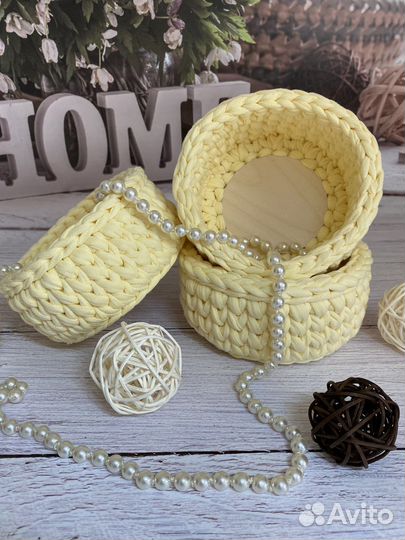 Набор корзин ручной работы