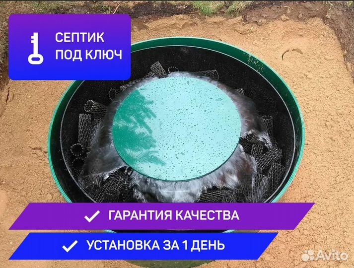 Септик, канализация на дачу под ключ