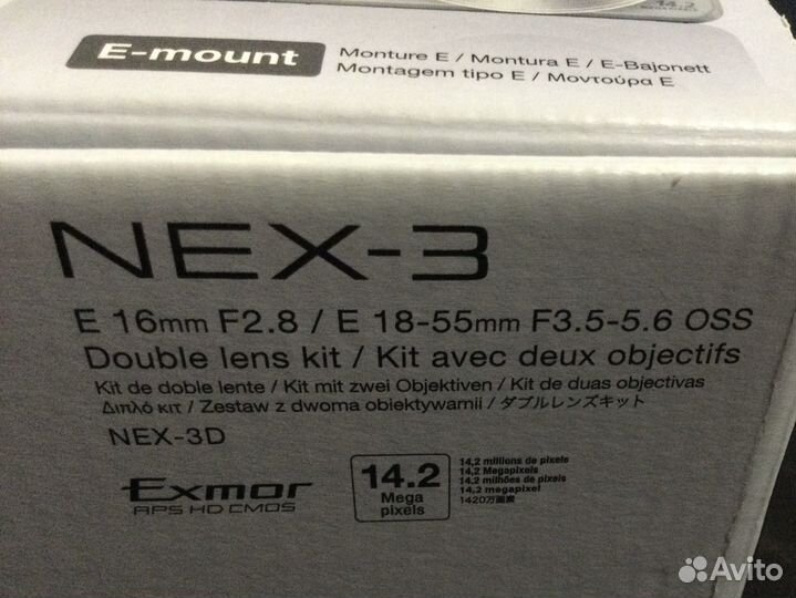 Фотоаппарат sony NEX-3