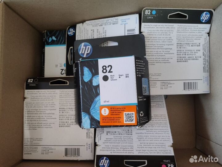 Картриджи hp 82
