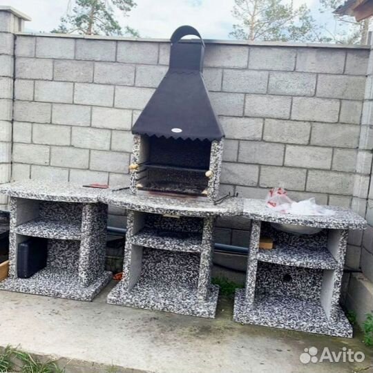 Комплекс барбекю модульная печь