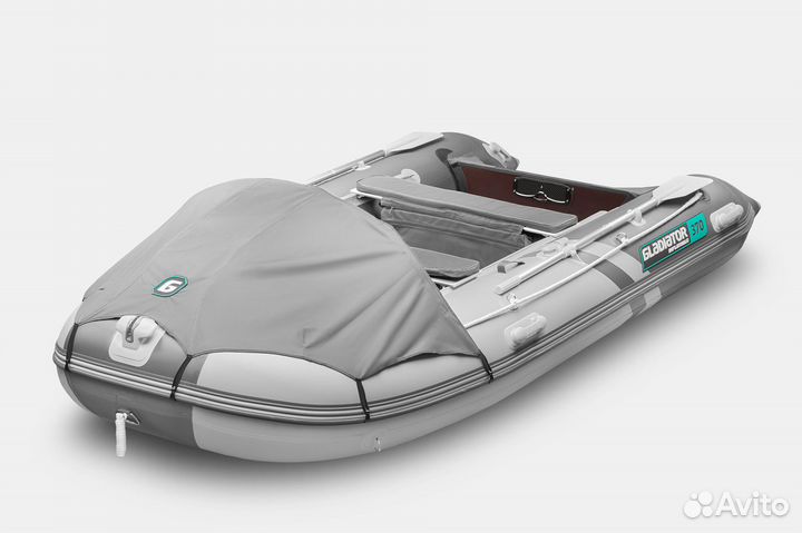 Лодка Пвх Gladiator C 370 AL свет.-тем. серая