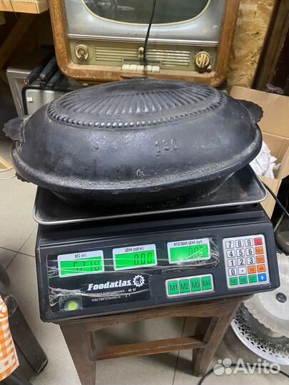 Чугунная утятница СССР