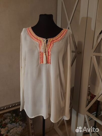 Туника/рубашка пляжная 100% вискоза на 46 р