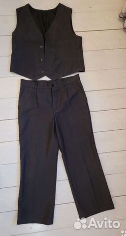 Костюм жилетка и брюки 158