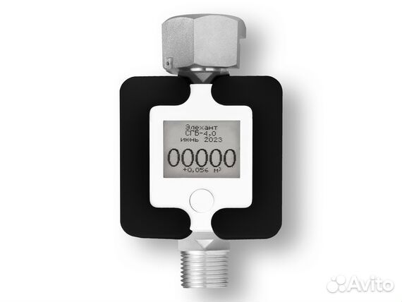 Счетчик газа сгб-4.0 без ТК Черный
