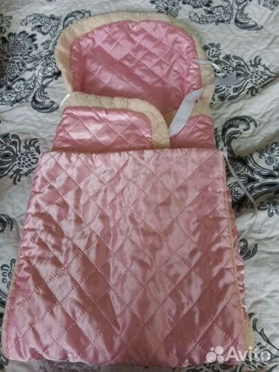 Конверт на выписку для девочки зимний