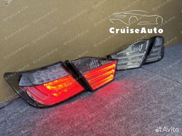 Задние фонари Camry 50 стиль BMW черные дымчатые