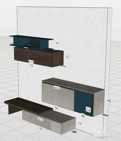 Корпусная мебель Композиция Slim Up 4