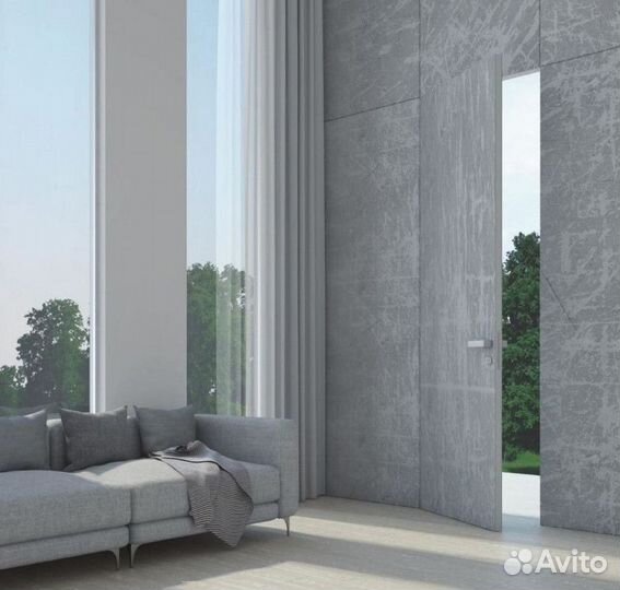 Скрытые межкомнатные двери под отделку