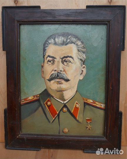 Картина портрет Сталина