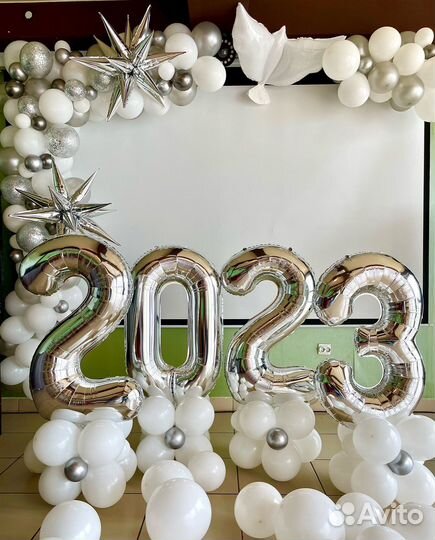 Фотозона на выпускной из шаров