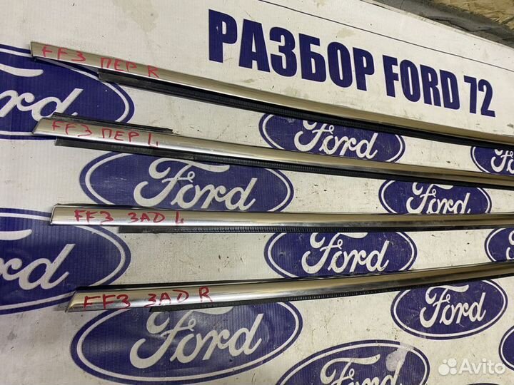 Молдинг стекла двери Ford Focus 3 хром