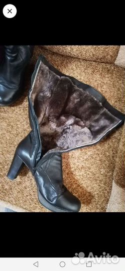 Сапоги женские 41 размер. Натуральнаю кожа