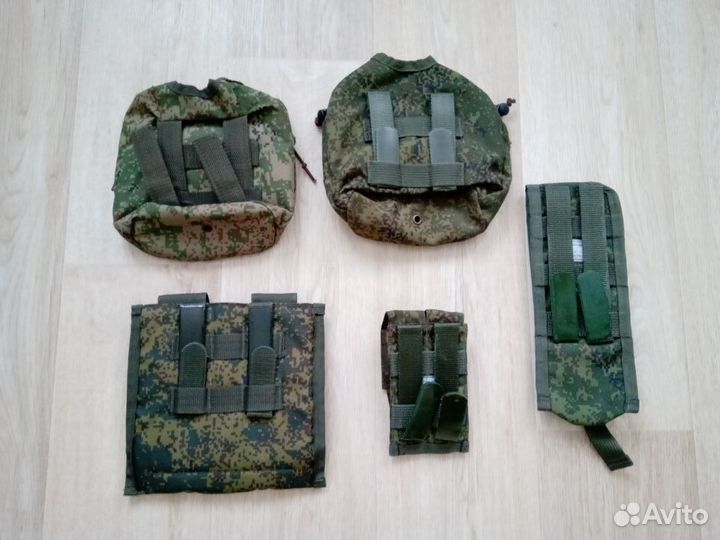 Подсумки под флягу рацию саперную лопатку