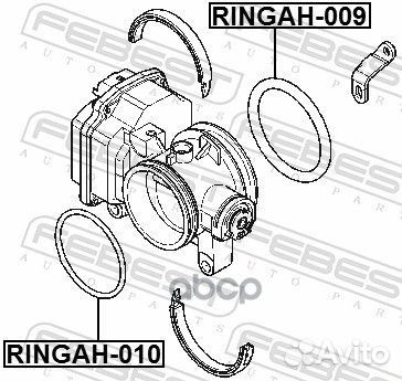 Кольцо уплотнительное дроссельной заслонки rena