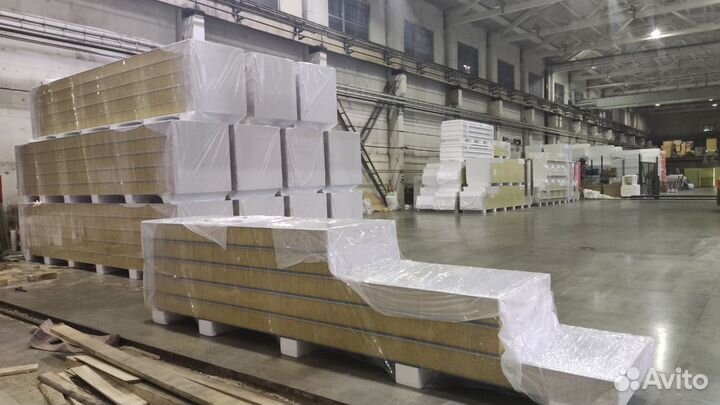 Сэндвич-панели вата+пенопласт