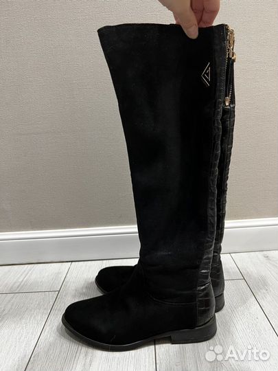 Сапоги замша
