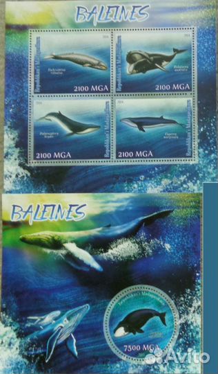 Марки фауна чистые