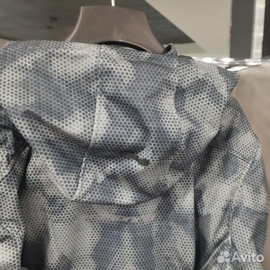 Мототолстовка DF urban grey polygon с защитой