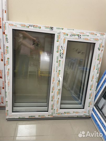 Окно пластиковое двухстворчатое