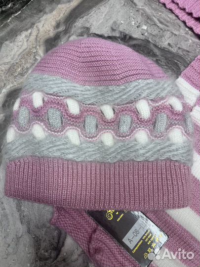 Комплект шапка и шарф